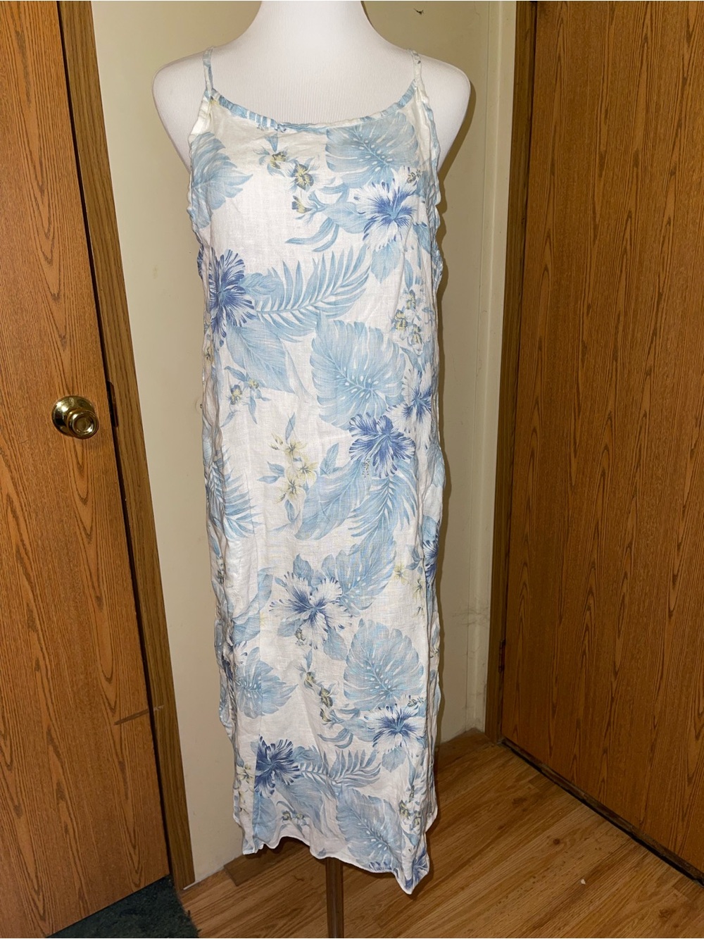 Lungo L’Arno Light Blue Floral Slip Dress